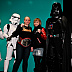 Amanda Lucas and Megumi Fujii with Darth Vader and Stormtroopers